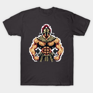 spartan strong pixel art T-Shirt